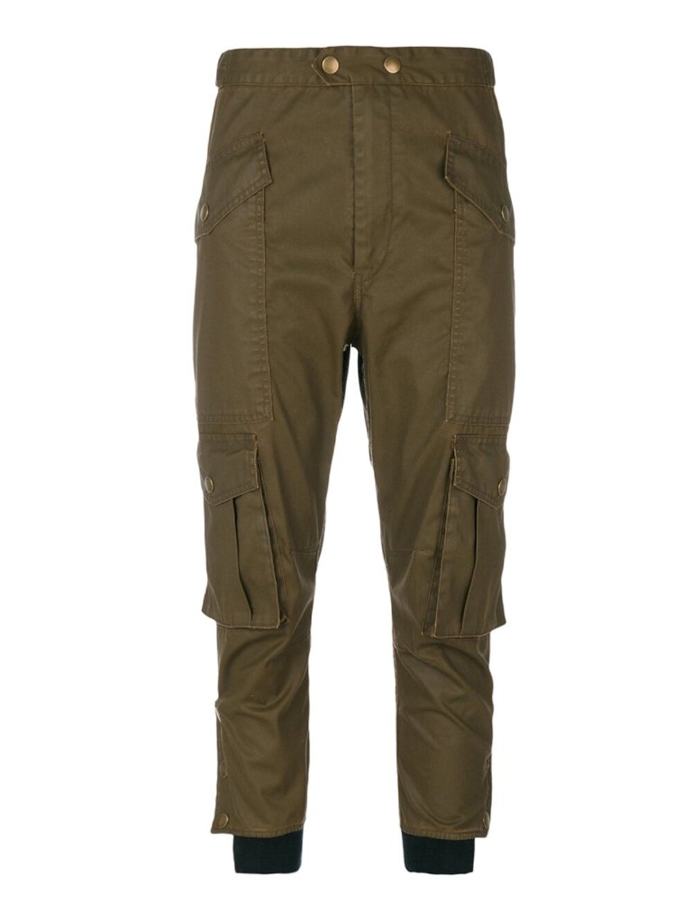 Isabel Marant Olive Green Slouchy Cargo Pants Sz 8